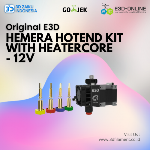 Original E3D Revo Hemera Hotend Full Loaded Kit with Revo Heatercore - 24V